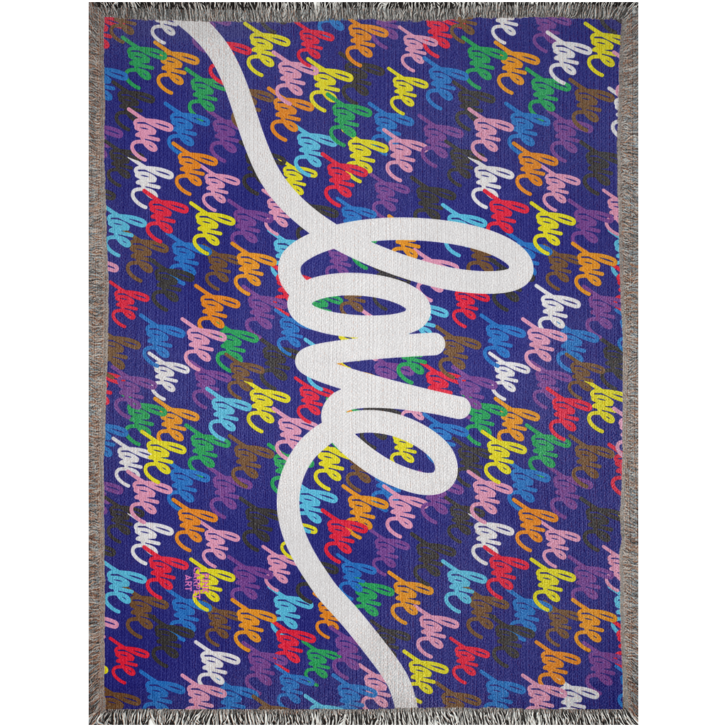 Love always wins woven blankets
