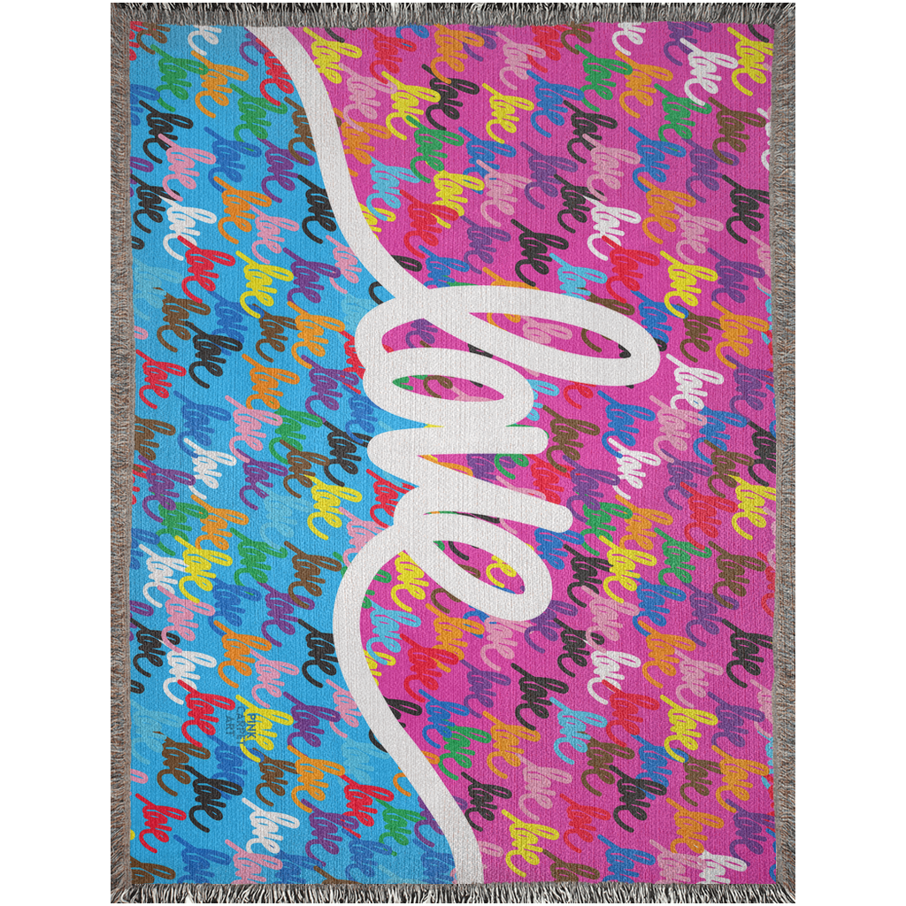 Love always wins woven blankets