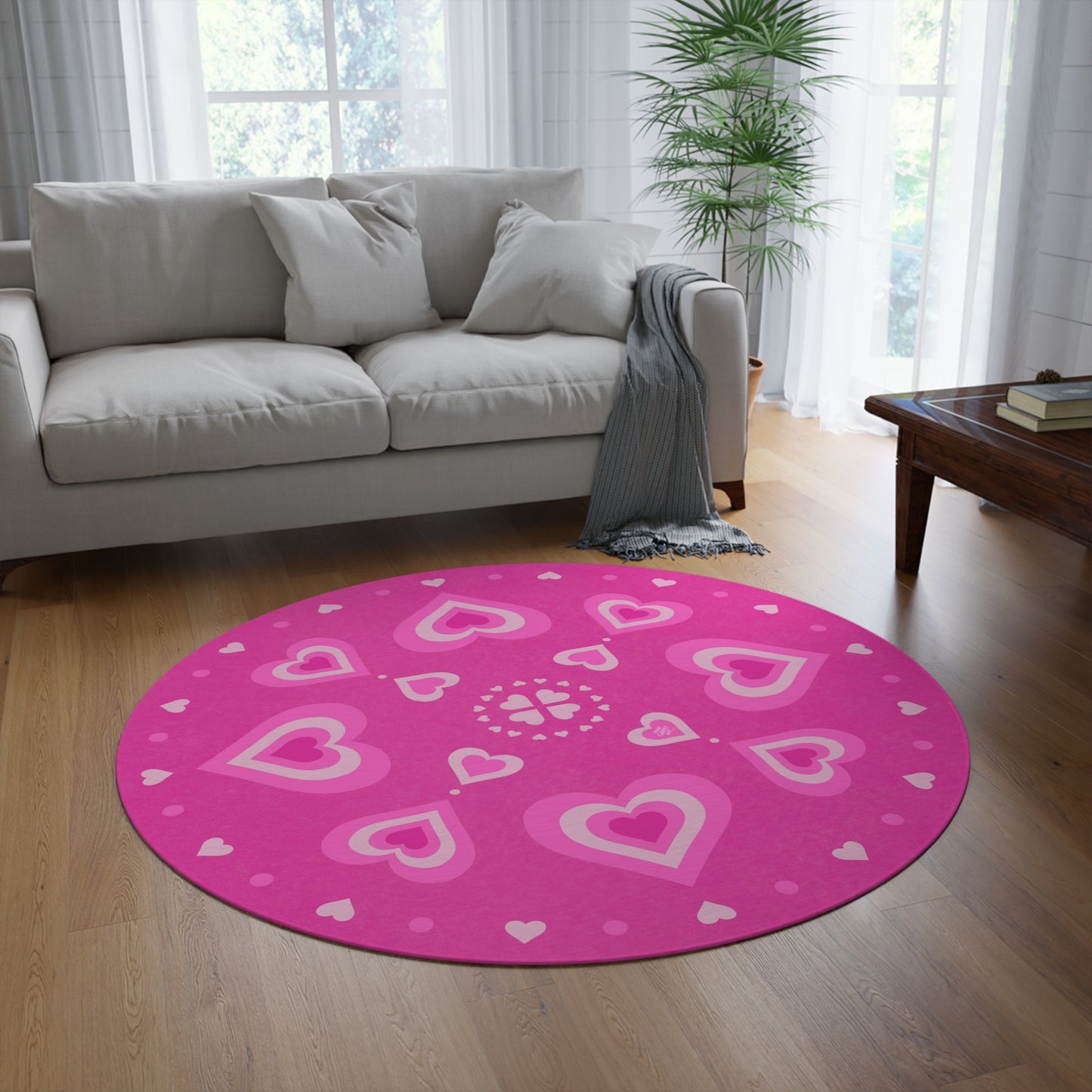 Groovy love rug