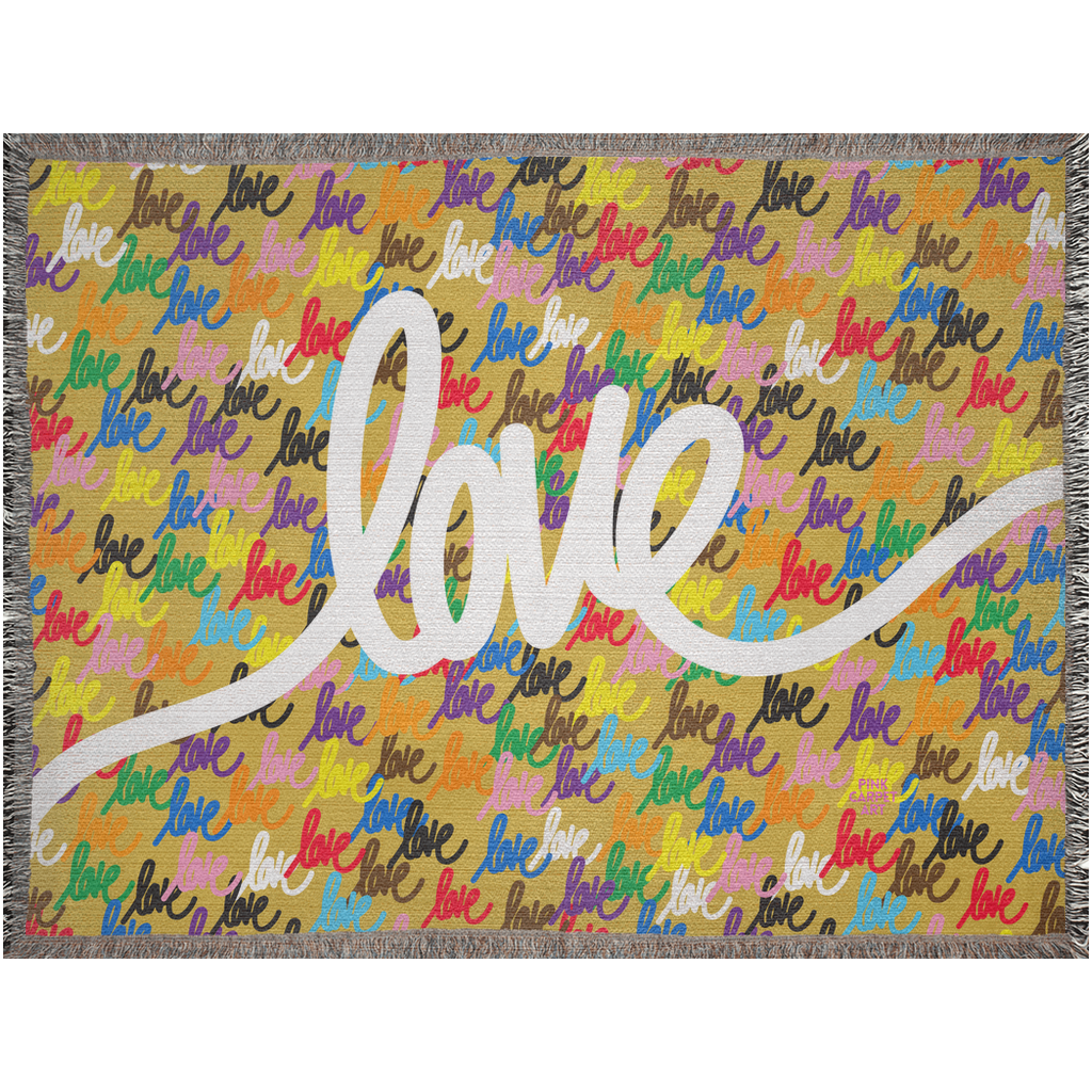 Love always wins woven blankets