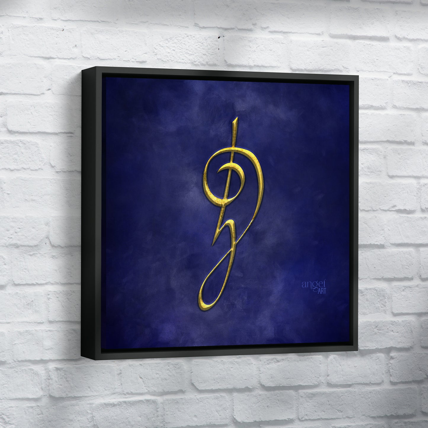 Courage - Angel Art - framed canvas