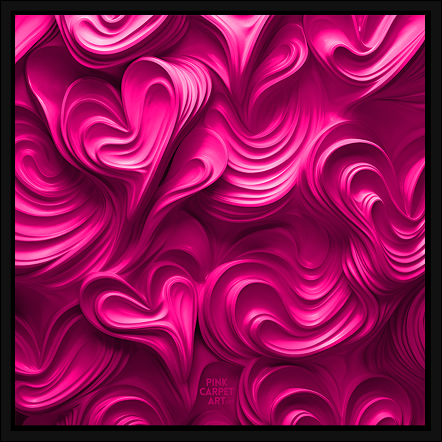 Love goop framed canvas