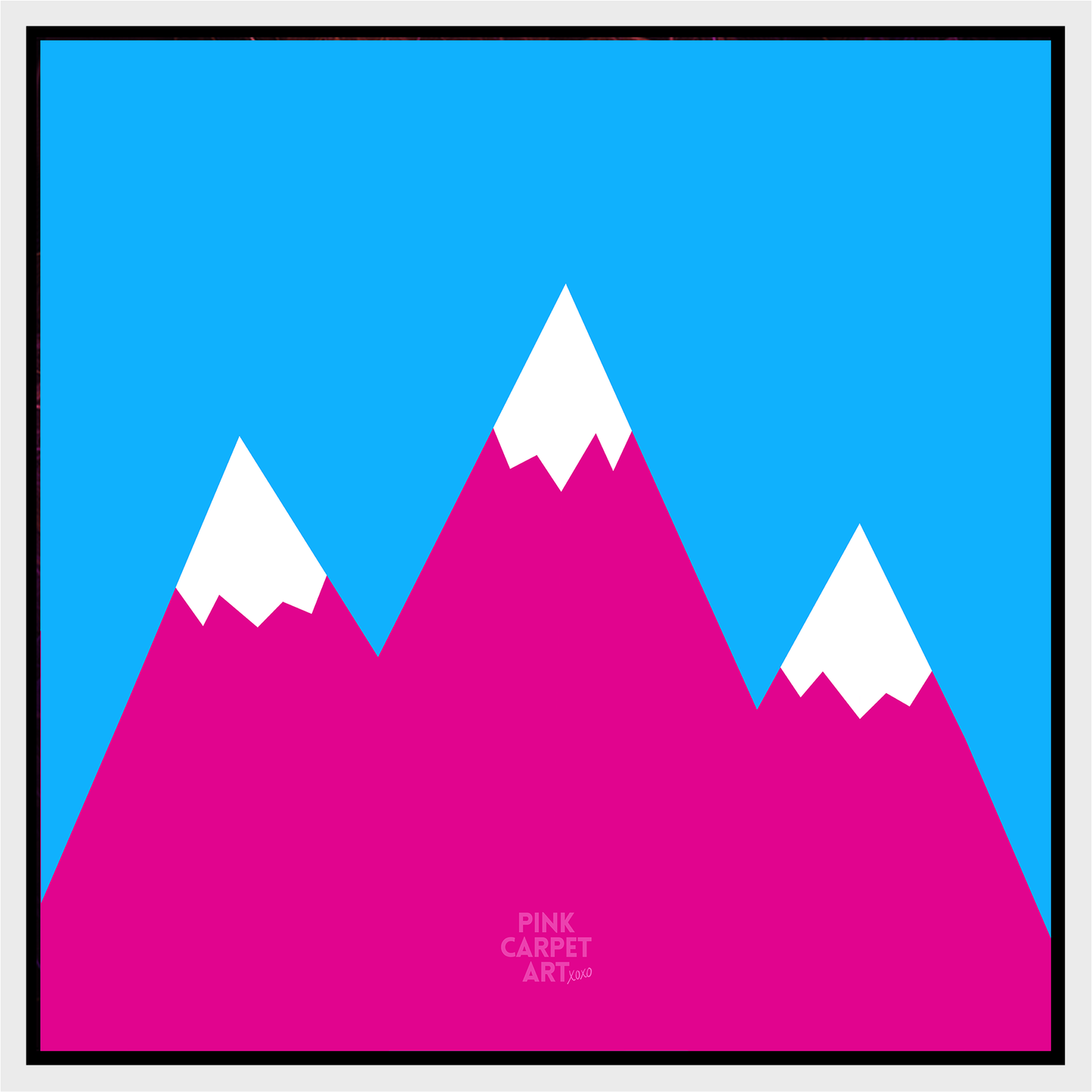 Moving mountains - framed canvas - no text