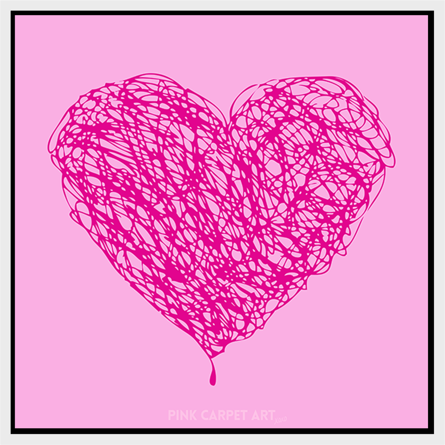 Perfect love framed canvas