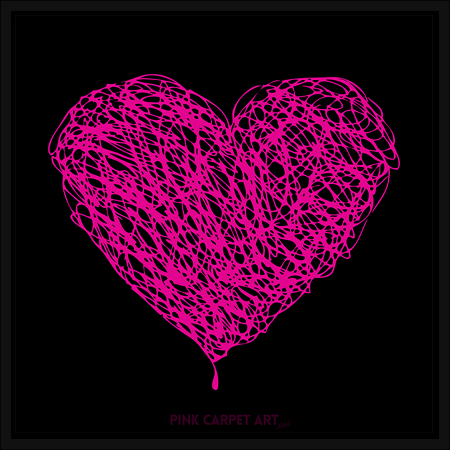 Perfect love framed canvas