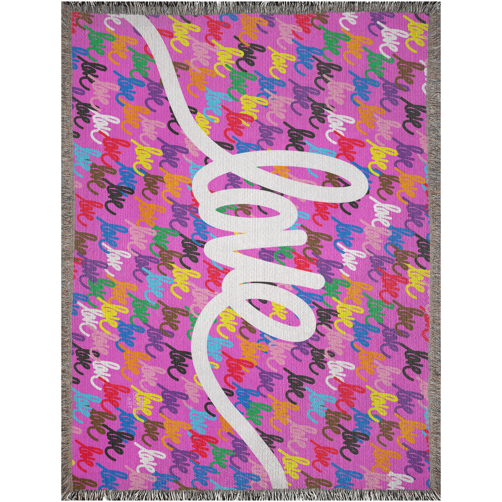 Love always wins woven blankets
