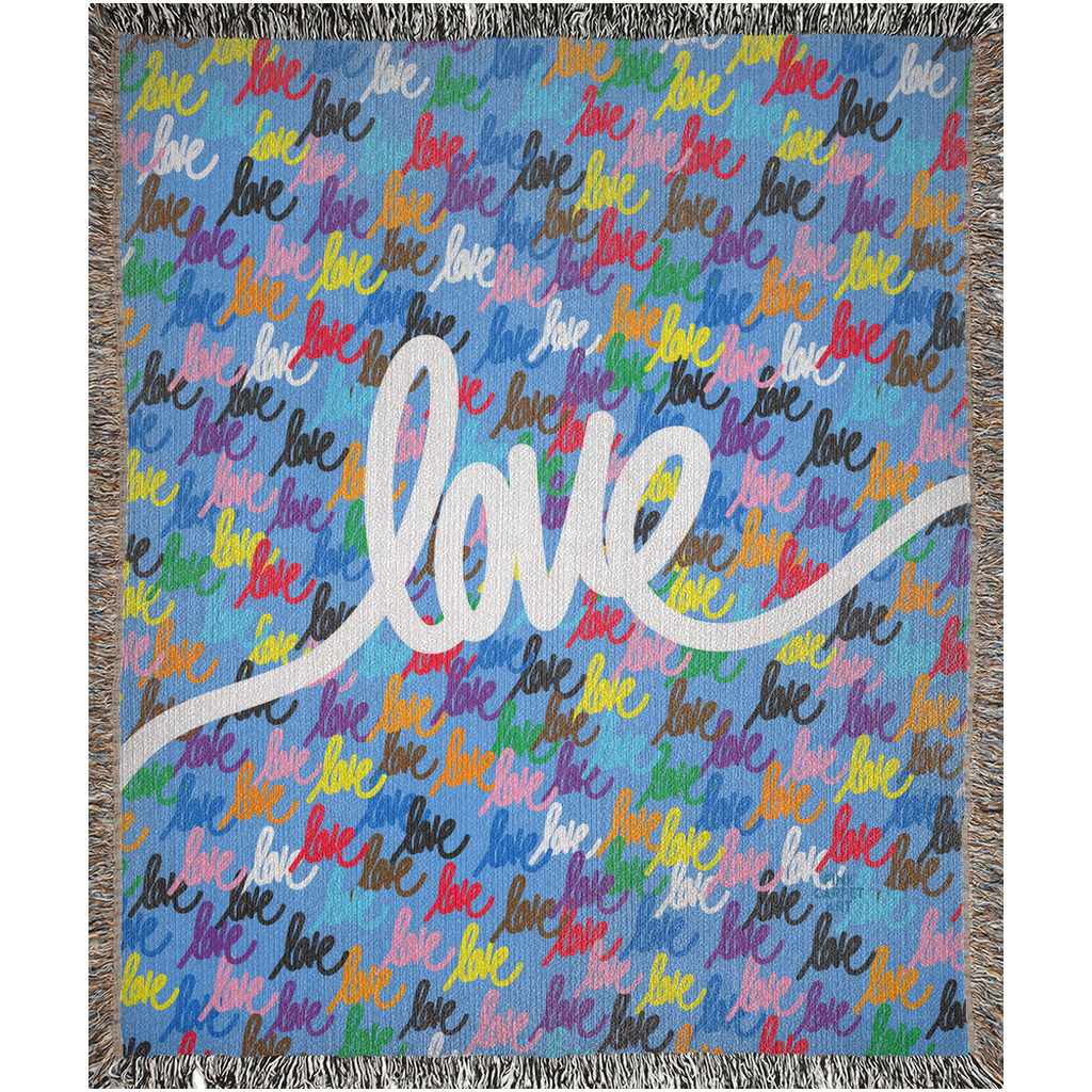 Love always wins woven blankets