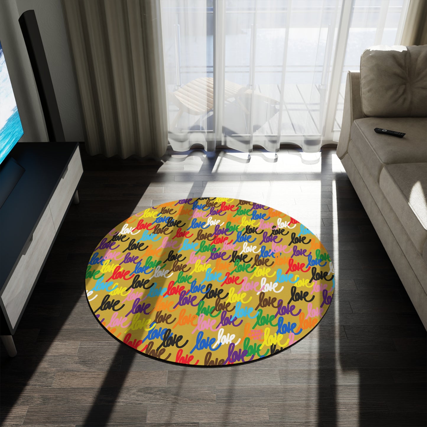 Love always wins rug