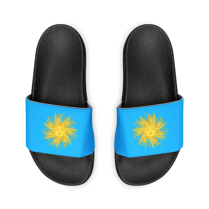 Covered in sunshine & blue sandals - F sizing
