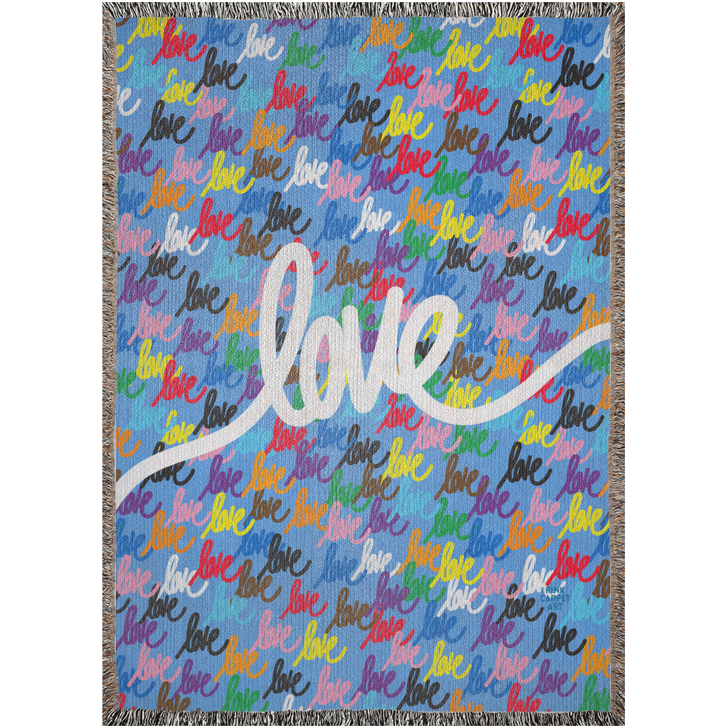 Love always wins woven blankets