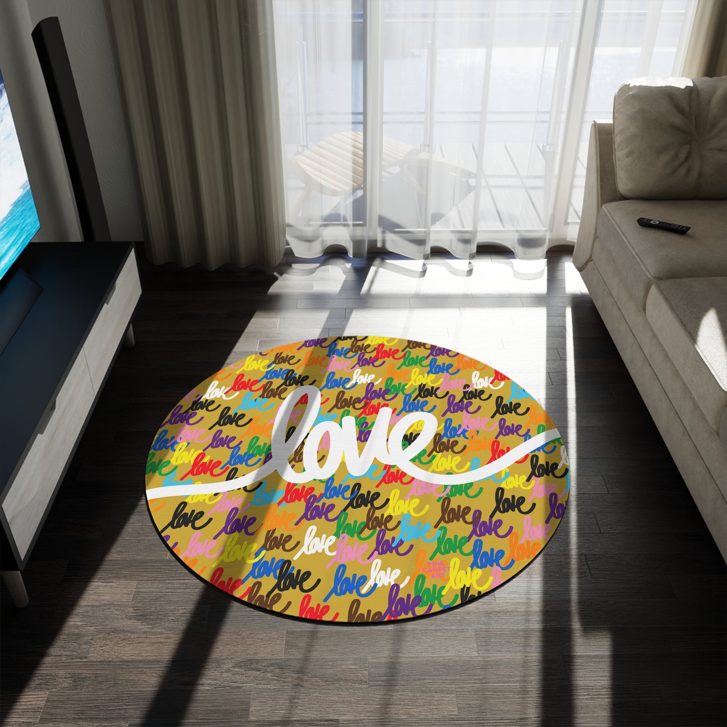 Love always wins rug