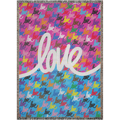 Love always wins woven blankets