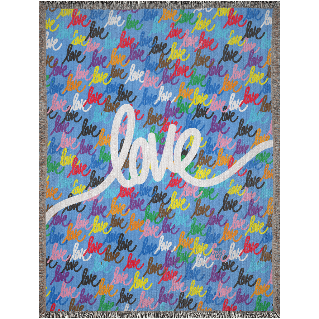 Love always wins woven blankets