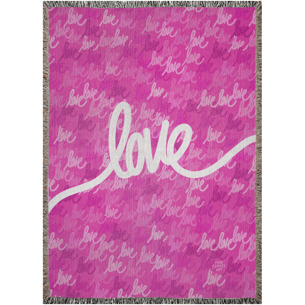 Love always wins woven blankets