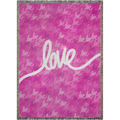 Love always wins woven blankets