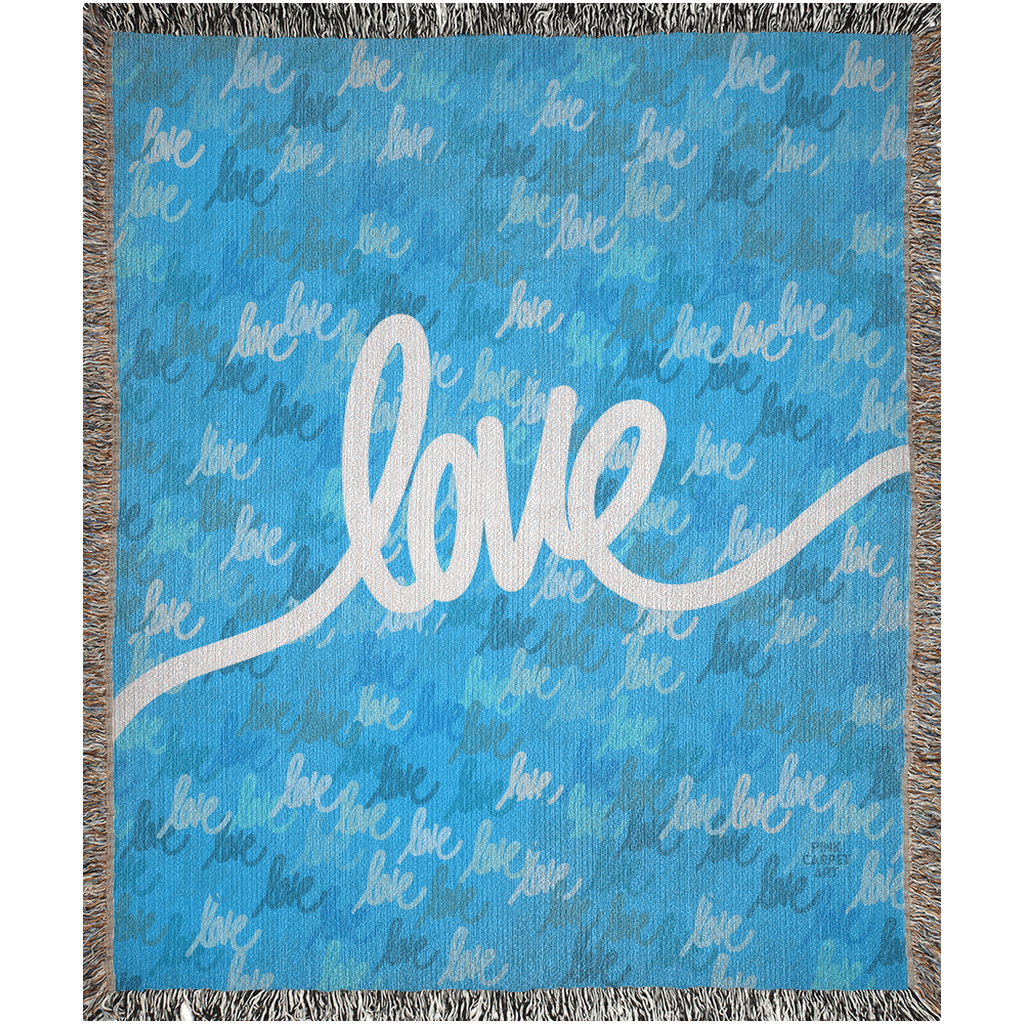 Love always wins woven blankets