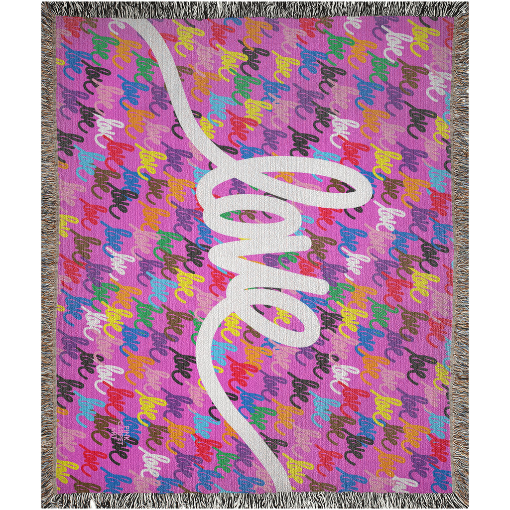 Love always wins woven blankets