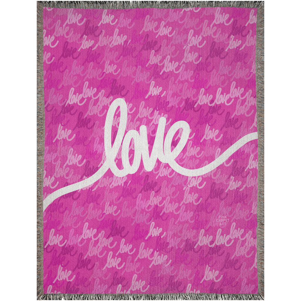 Love always wins woven blankets