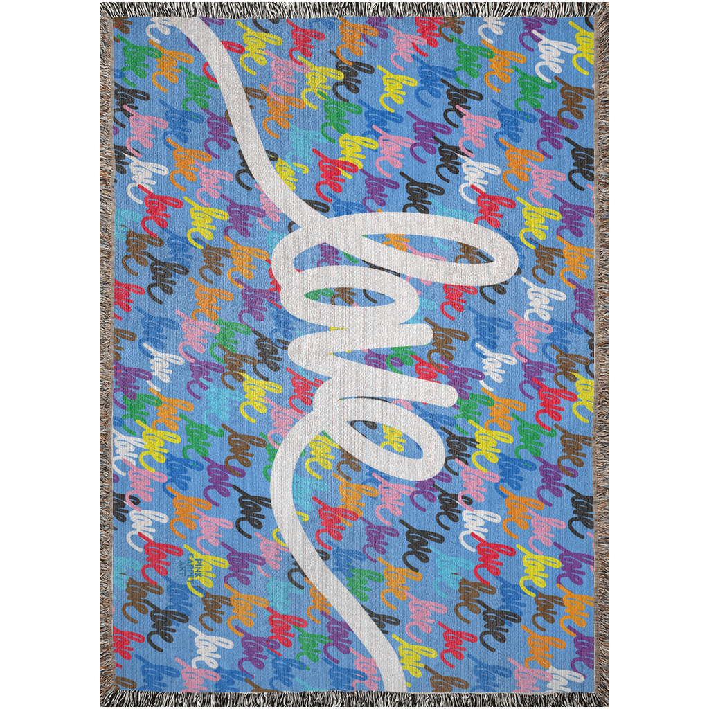 Love always wins woven blankets