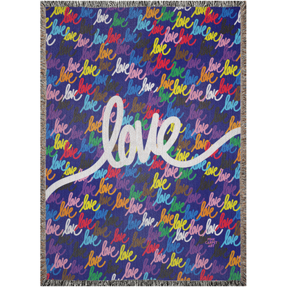 Love always wins woven blankets
