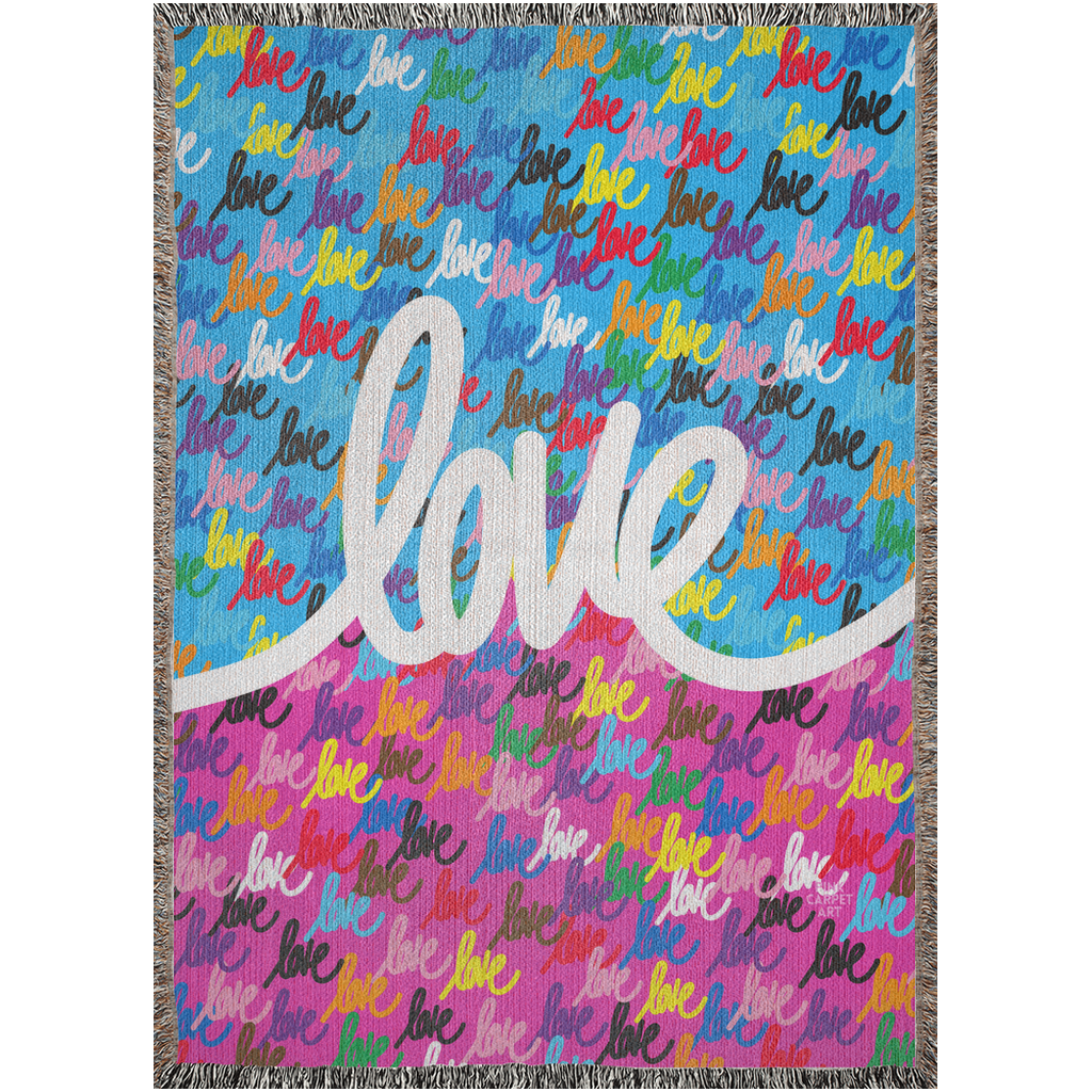 Love always wins woven blankets