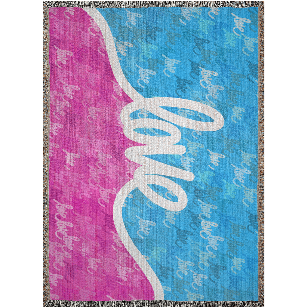 Love always wins woven blankets