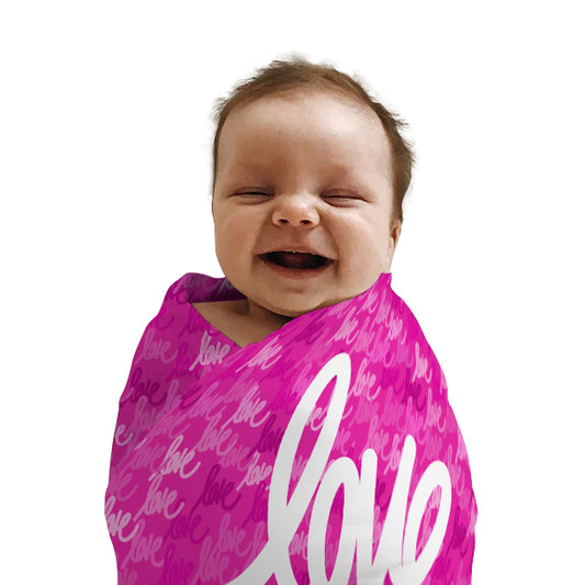 Love always wins baby swaddle blanket
