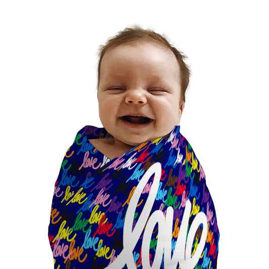 Love always wins baby swaddle blanket