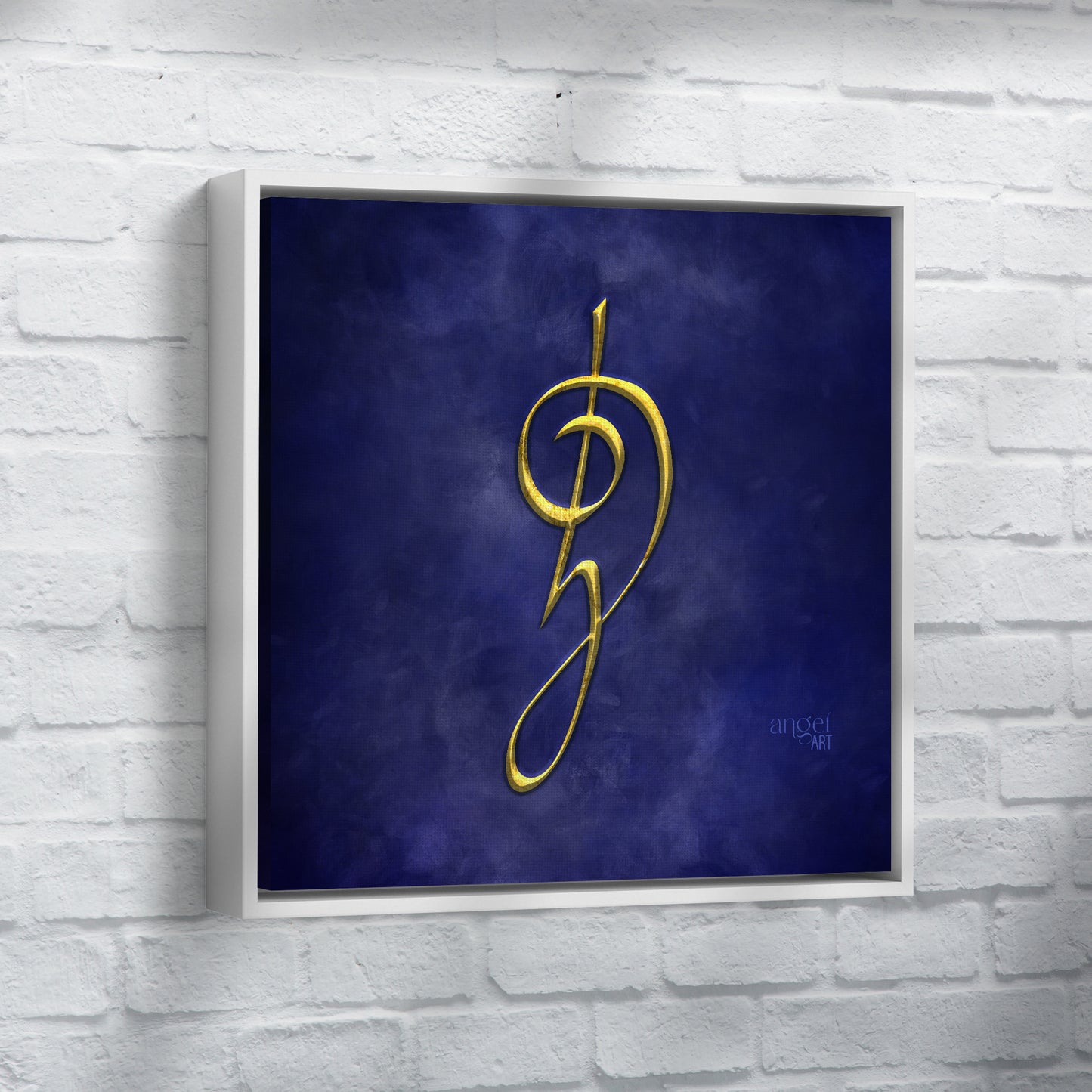 Courage - Angel Art - framed canvas