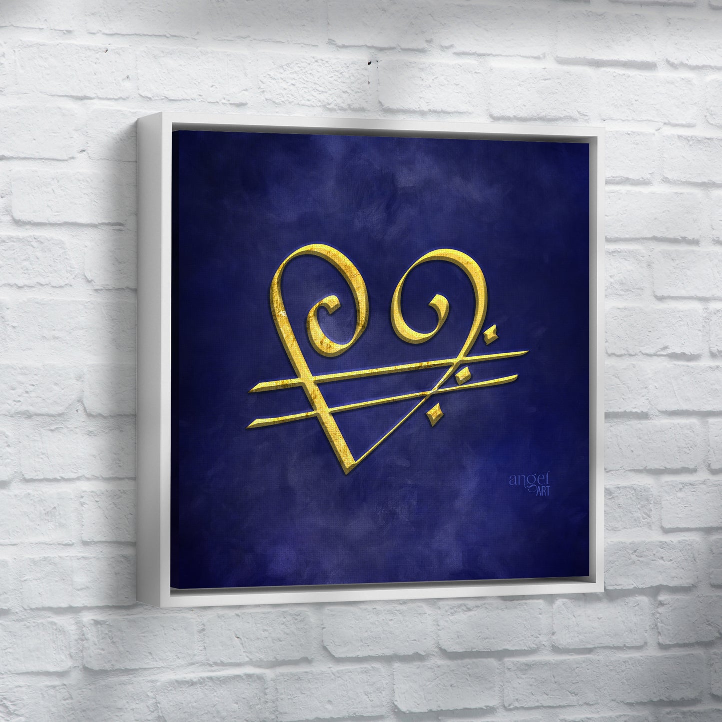 Unconditional love - Angel Art - framed canvas