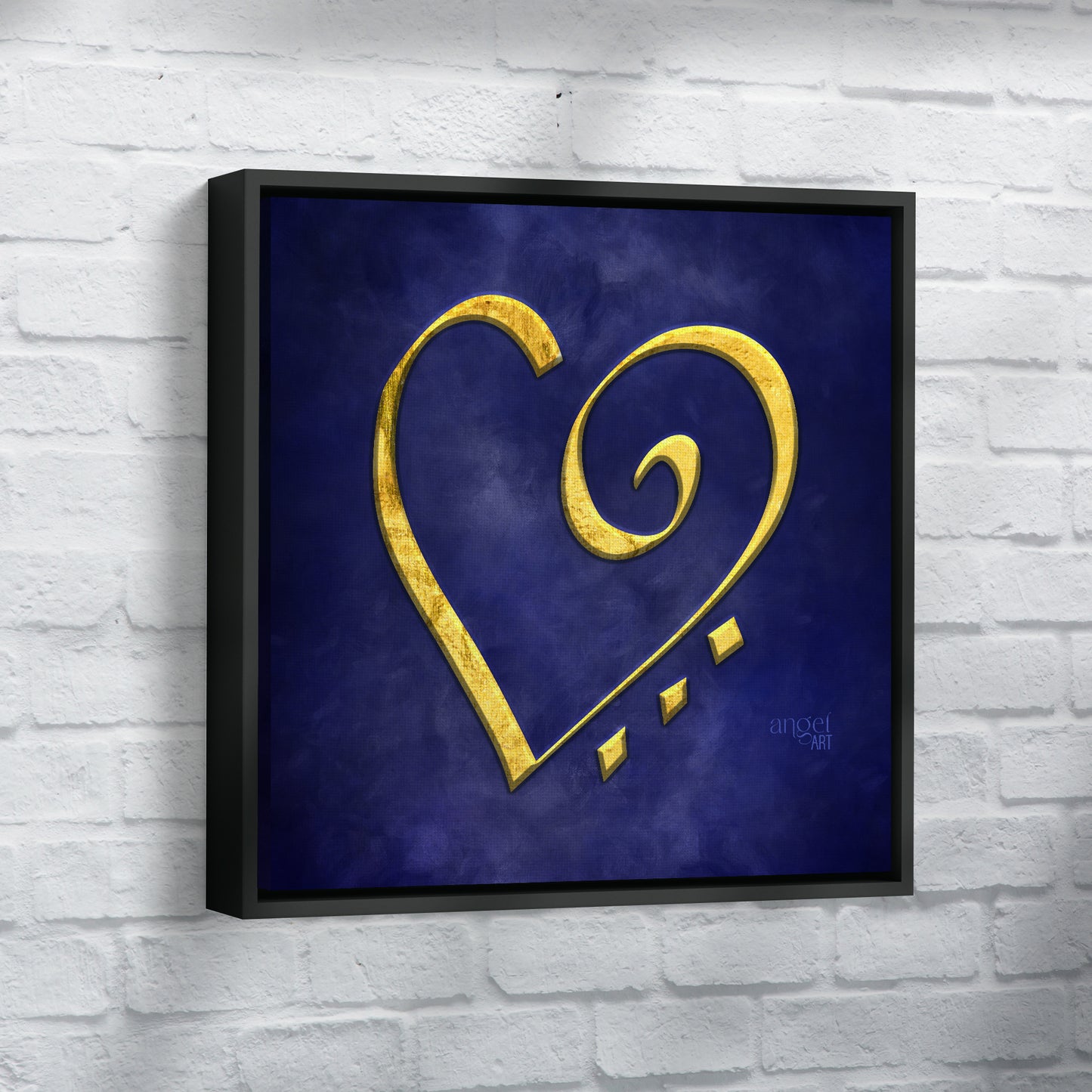 Universal love - Angel Art - framed canvas