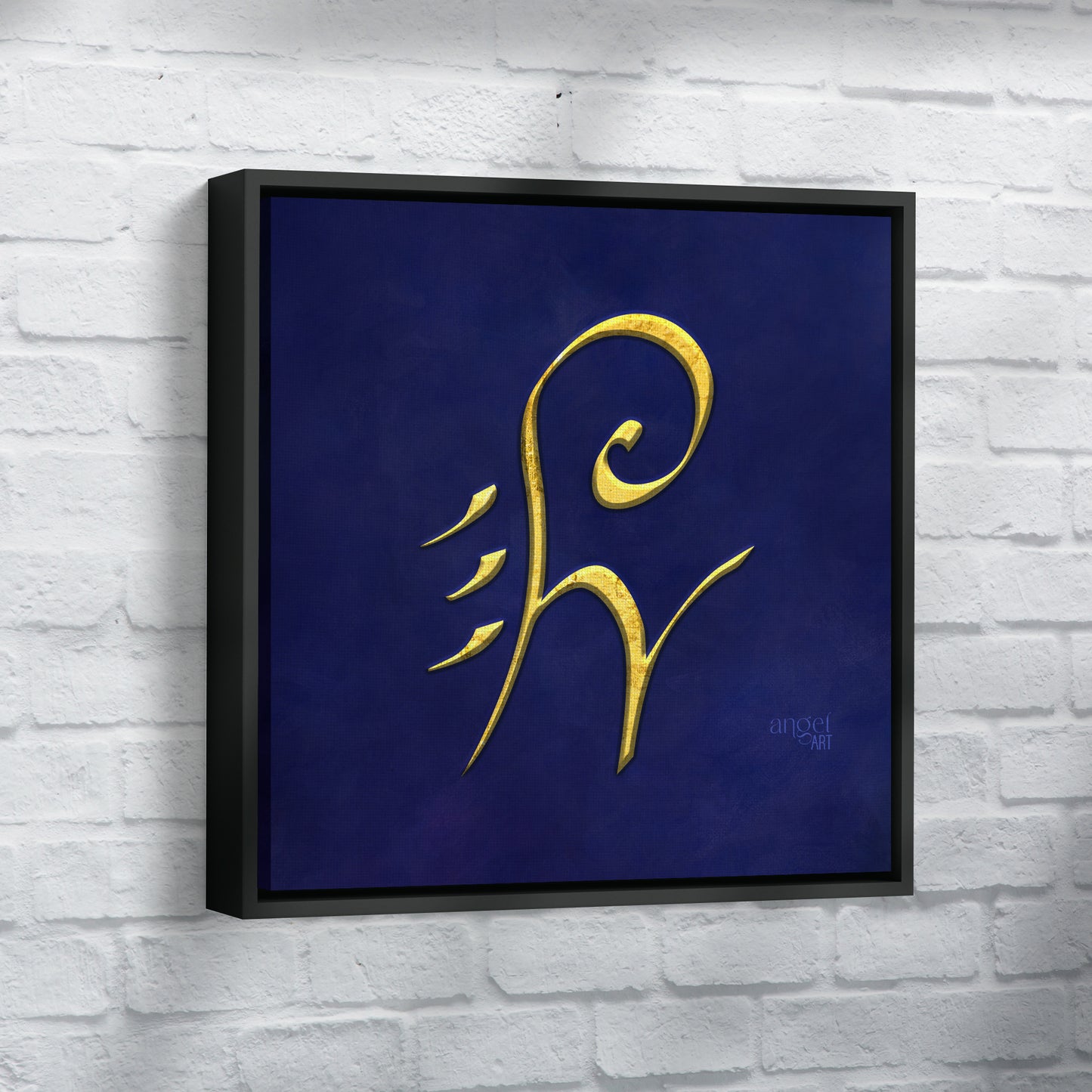 Unlimited abundance - Angel Art - framed canvas