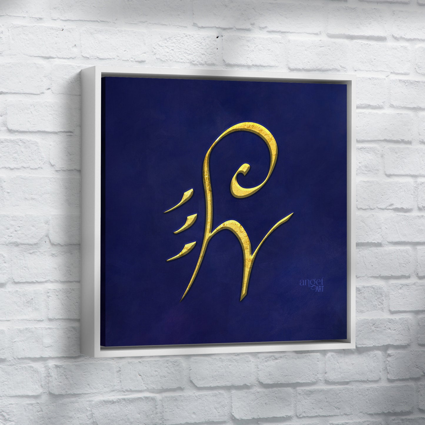 Unlimited abundance - Angel Art - framed canvas