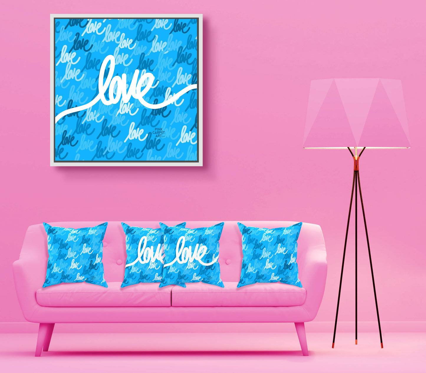 Love always wins framed canvas
