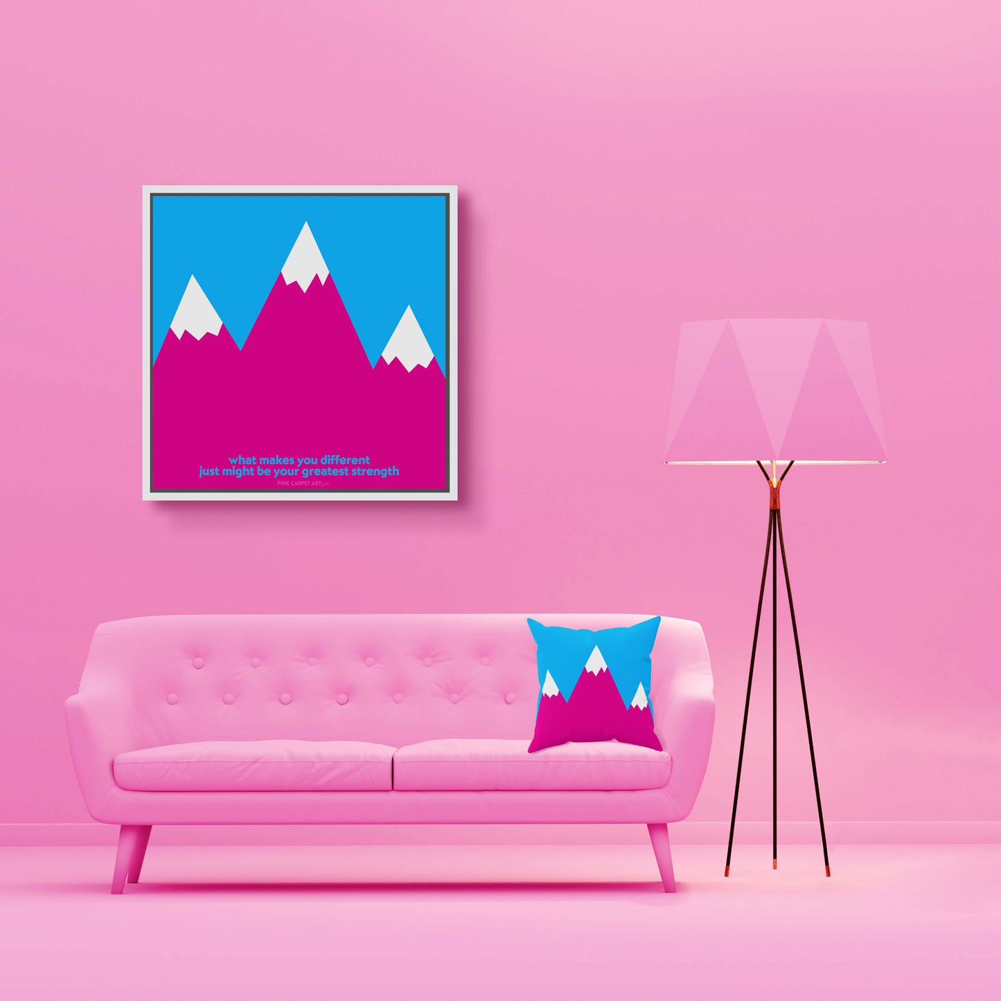 What makes you different just might be your greatest strength - framed canvas