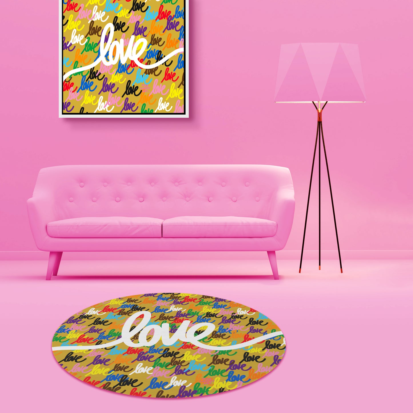 Love always wins rug