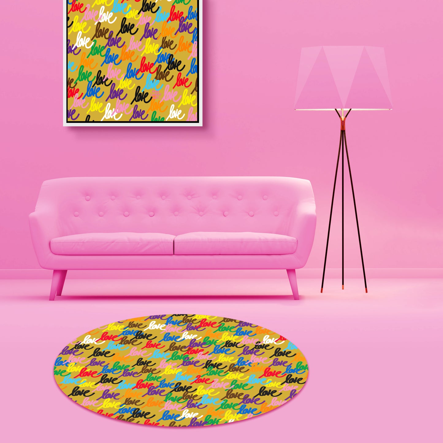 Love always wins framed canvas