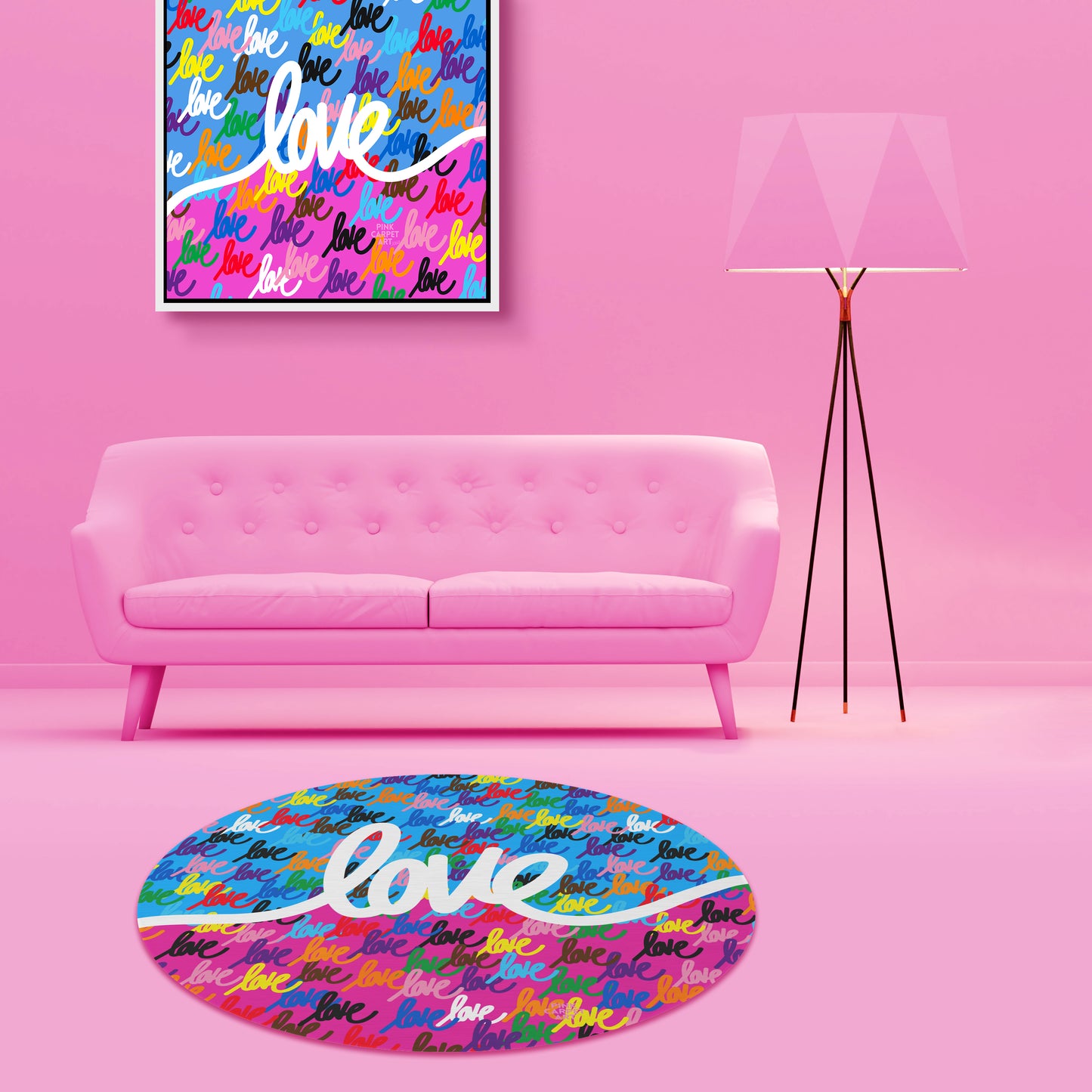 Love always wins rug