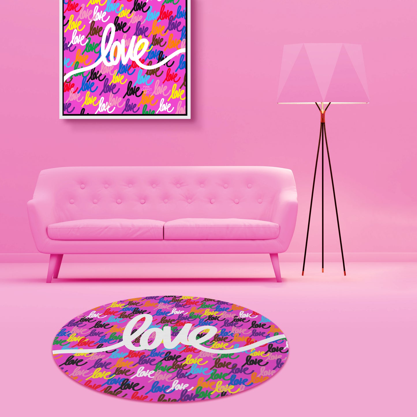 Love always wins rug