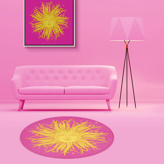 Covered in sunshine rug