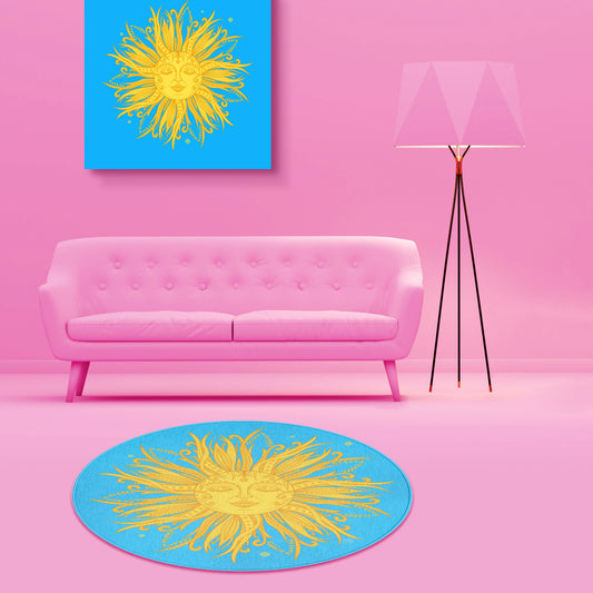 Covered in sunshine rug