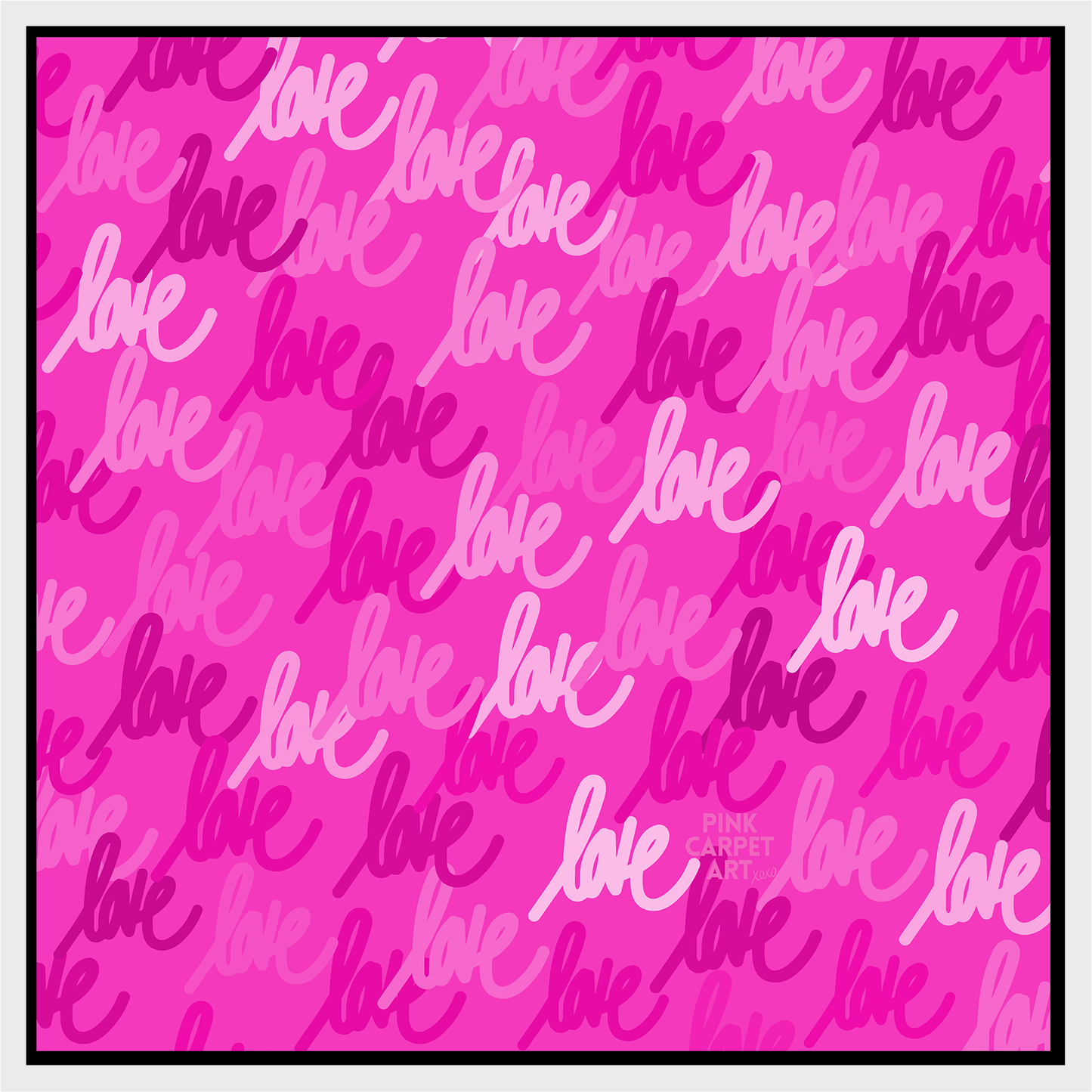 Love always wins framed canvas