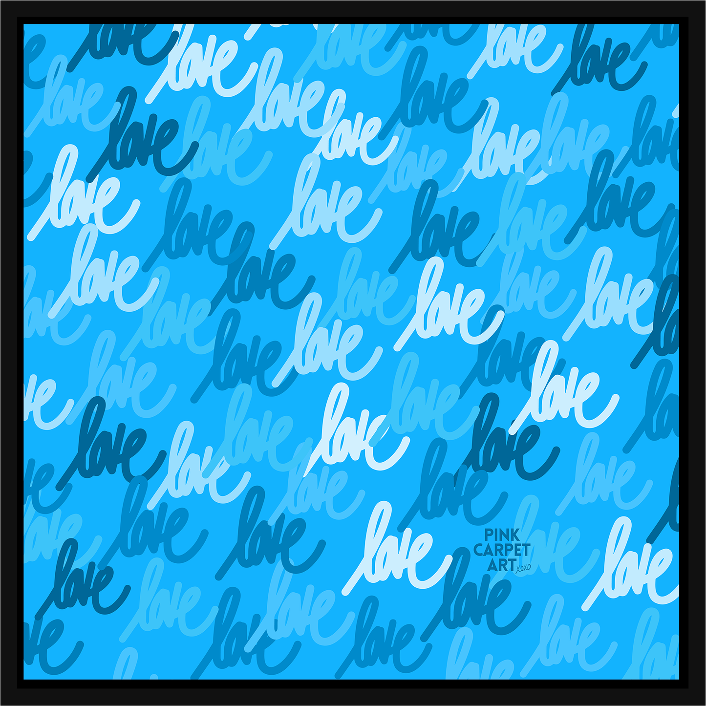 Love always wins framed canvas