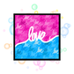 Love always wins framed canvas