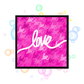 Love always wins framed canvas