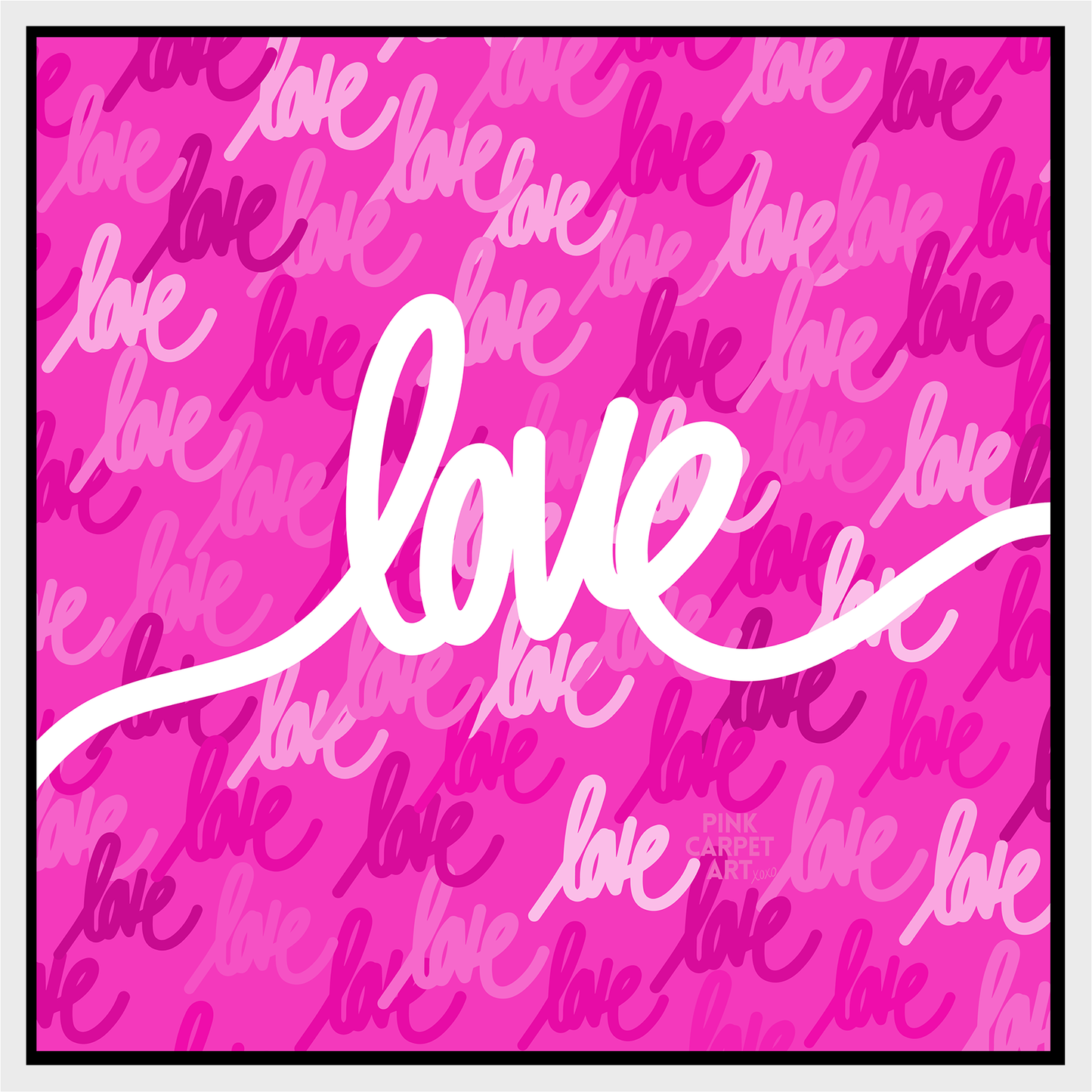 Love always wins framed canvas
