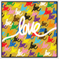 Love always wins framed canvas