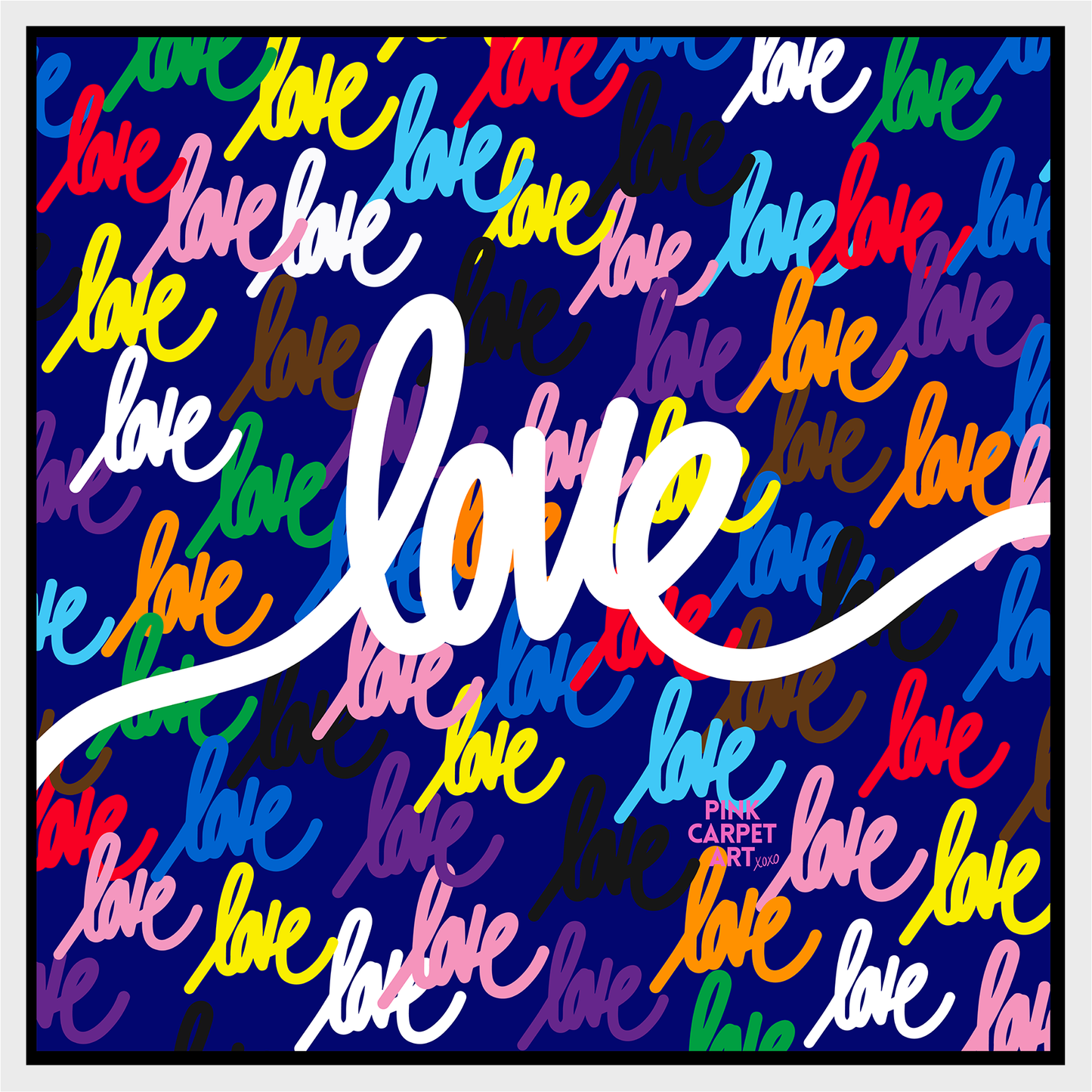 Love always wins framed canvas