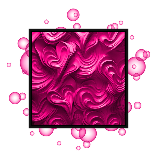 Love goop framed canvas