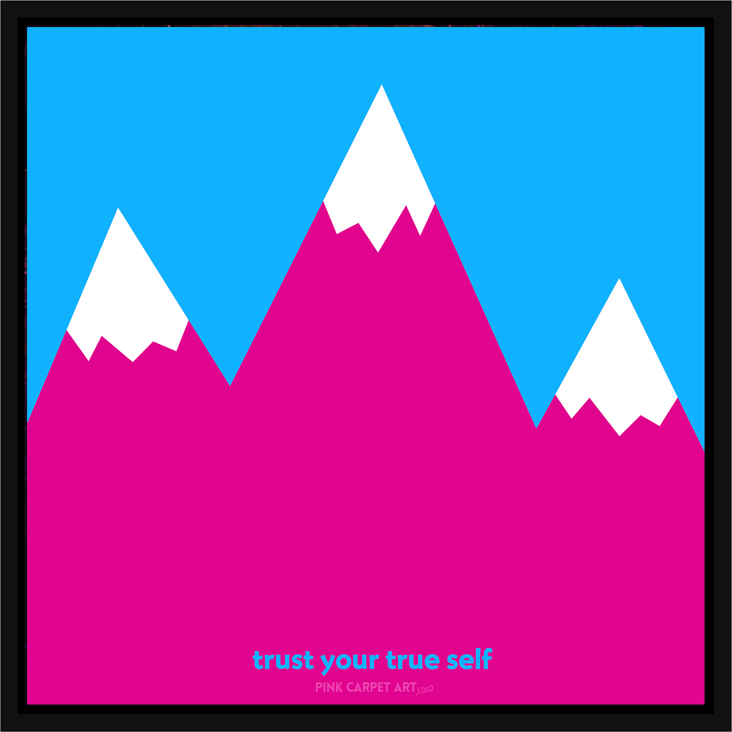 Trust your true self - framed canvas